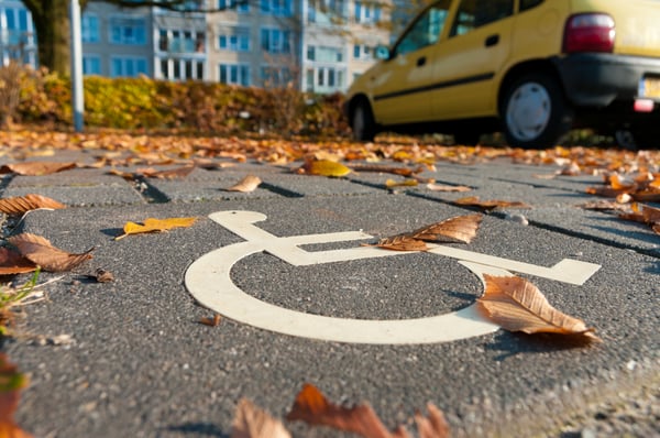 Disabled parking sign