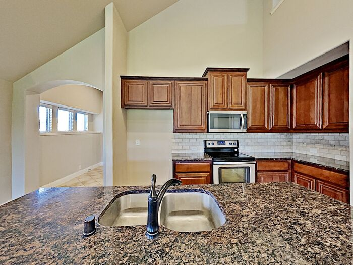 clean kitchen with oven